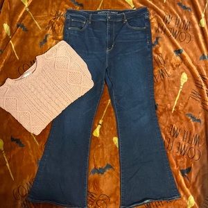 American Eagle dark wash boot cut jeans